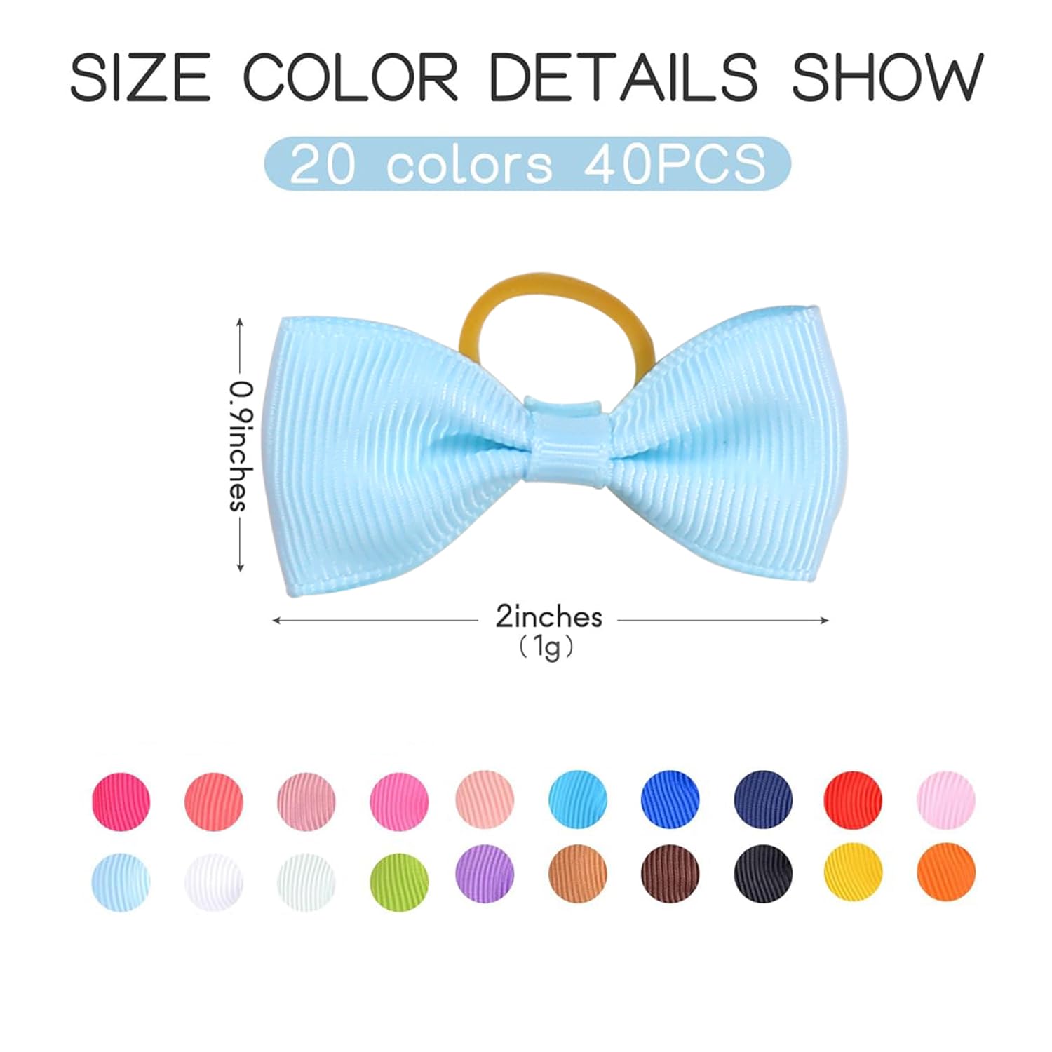 Clipband puppy outfits coordinated with bow colors for daily wear.