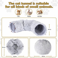 CLKHOWL cat donut tunnel entrance highlights dual-entry fun for curious cats.