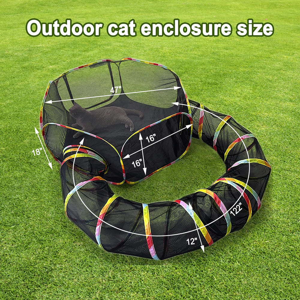 CLKHOWL cat tunnel linking setup expands play area for curious pets.