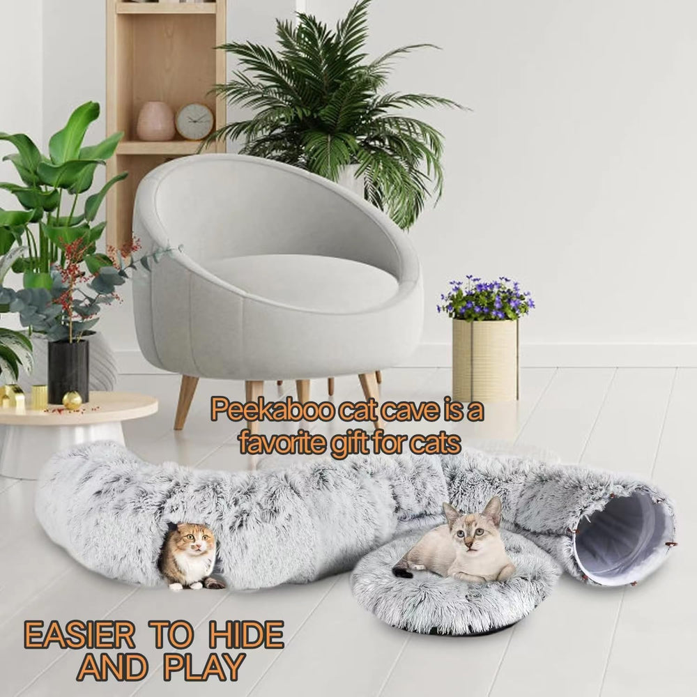CLKHOWL cat tunnel play set encourages nesting and hide-and-seek moments.