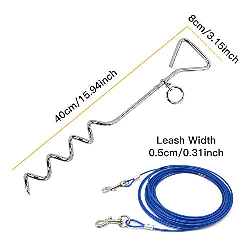 CLKHOWL ground stake screw-in spiral design provides sturdy anchoring.