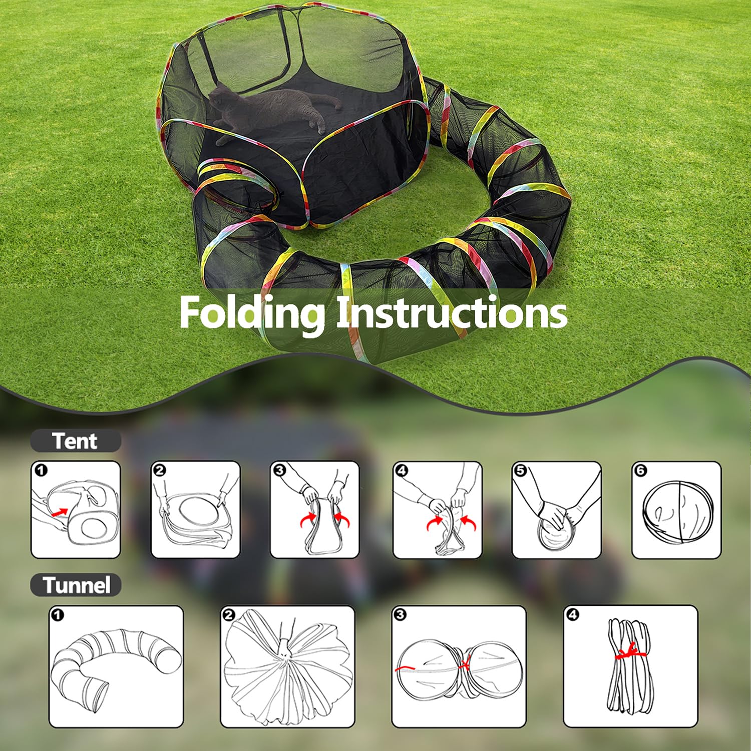 CLKHOWL portable outdoor playpen folds compactly for parks and balconies.