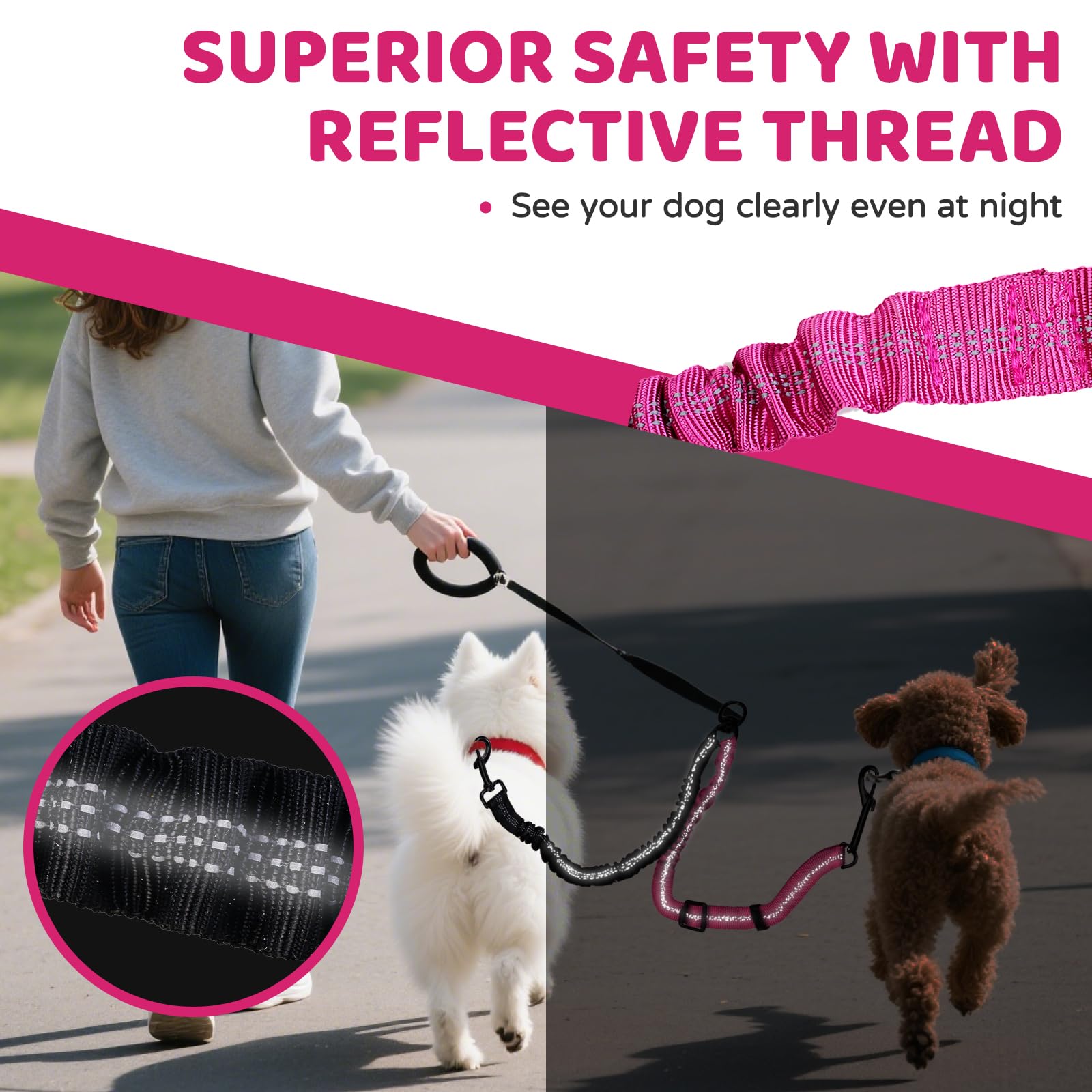 CLLGrocery Durable secure construction provides reliable daily dog walks