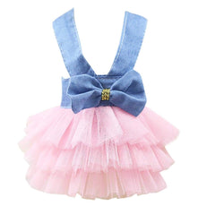 Clopon pet cute halter bowknot dress for stylish party photos.