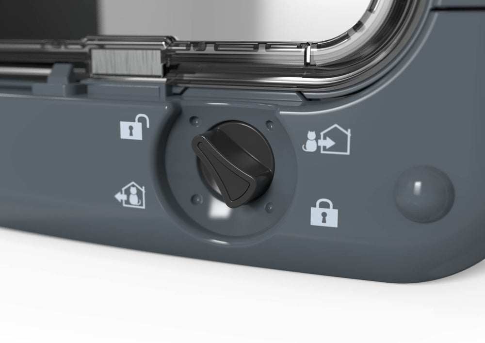 Closer Pets cat flap installation guide demonstrates simple fitting steps
