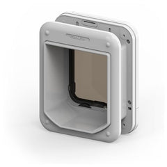 Closer Pets Cat Mate flap weather seal highlighting rain protection and draught resistance.