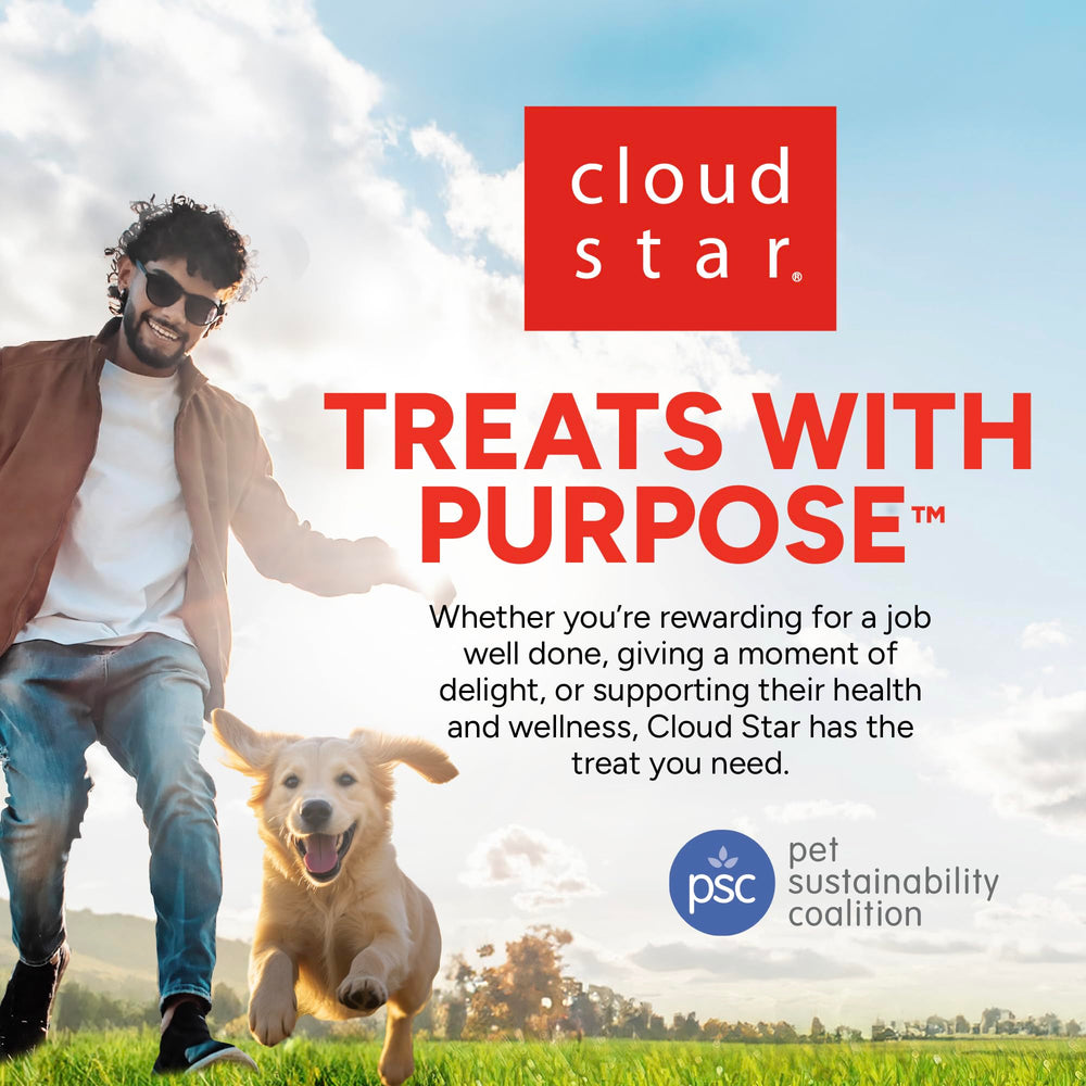 Cloud Star Dynamo Dog Tummy Chews tummy-friendly cravings fulfilled.
