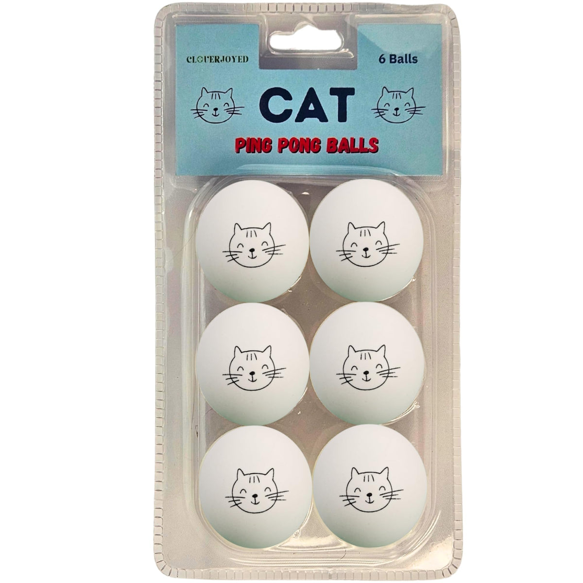 Cloverjoyed ping pong ball cat-play close-up boosts chase energy.