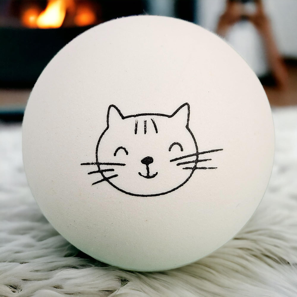 Cloverjoyed ping pong ball easy to clean after rambunctious sessions.