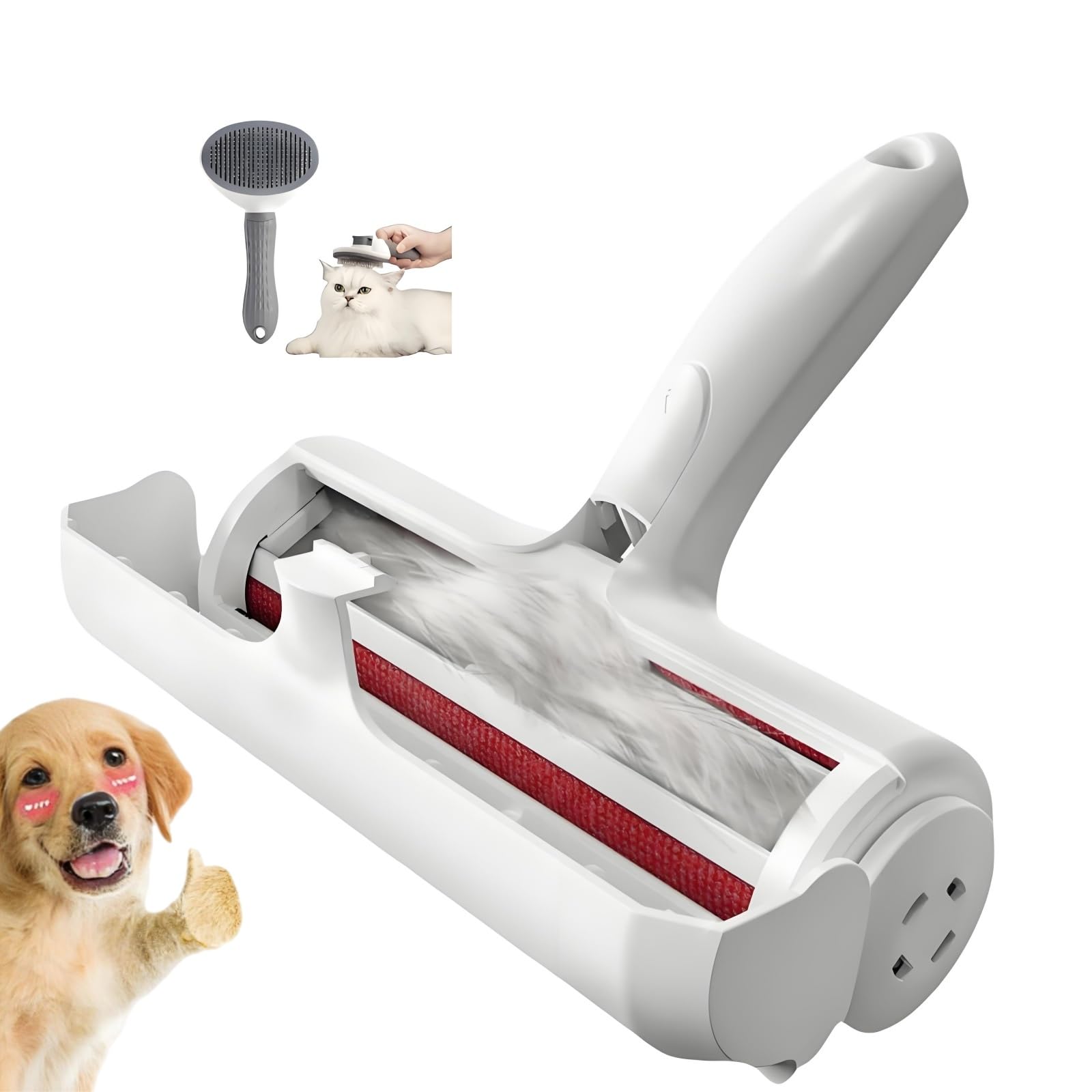 CLPCLP Roller hair removal tool on sofa for quick pet hair cleanup