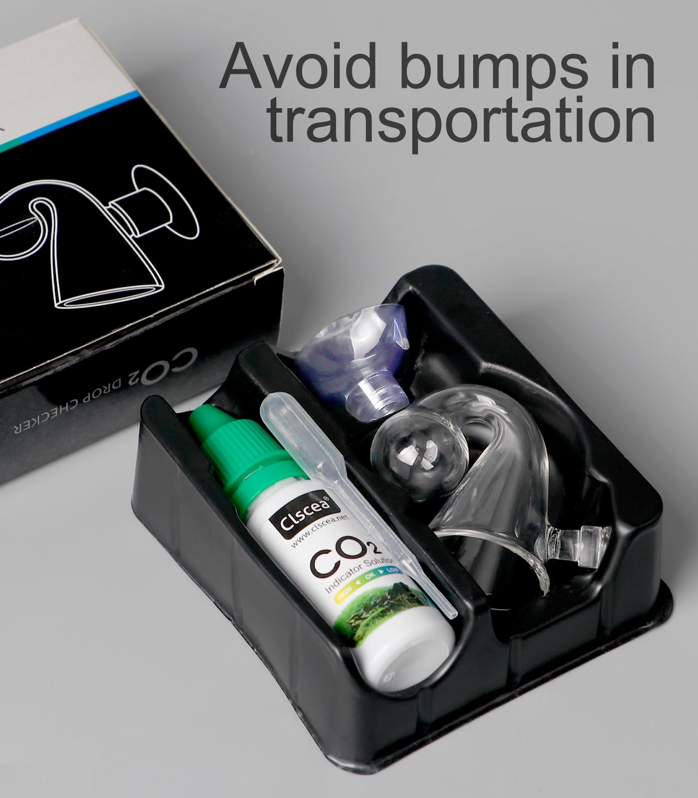 Clscea Aquarium CO2 drop checker color indicator clarifies green-yellow-blue meaning at a glance.