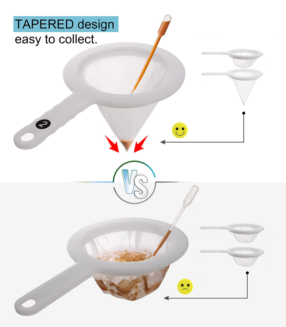 Clscea brine shrimp net 200-mesh conical sieve collects newly hatched shrimp.