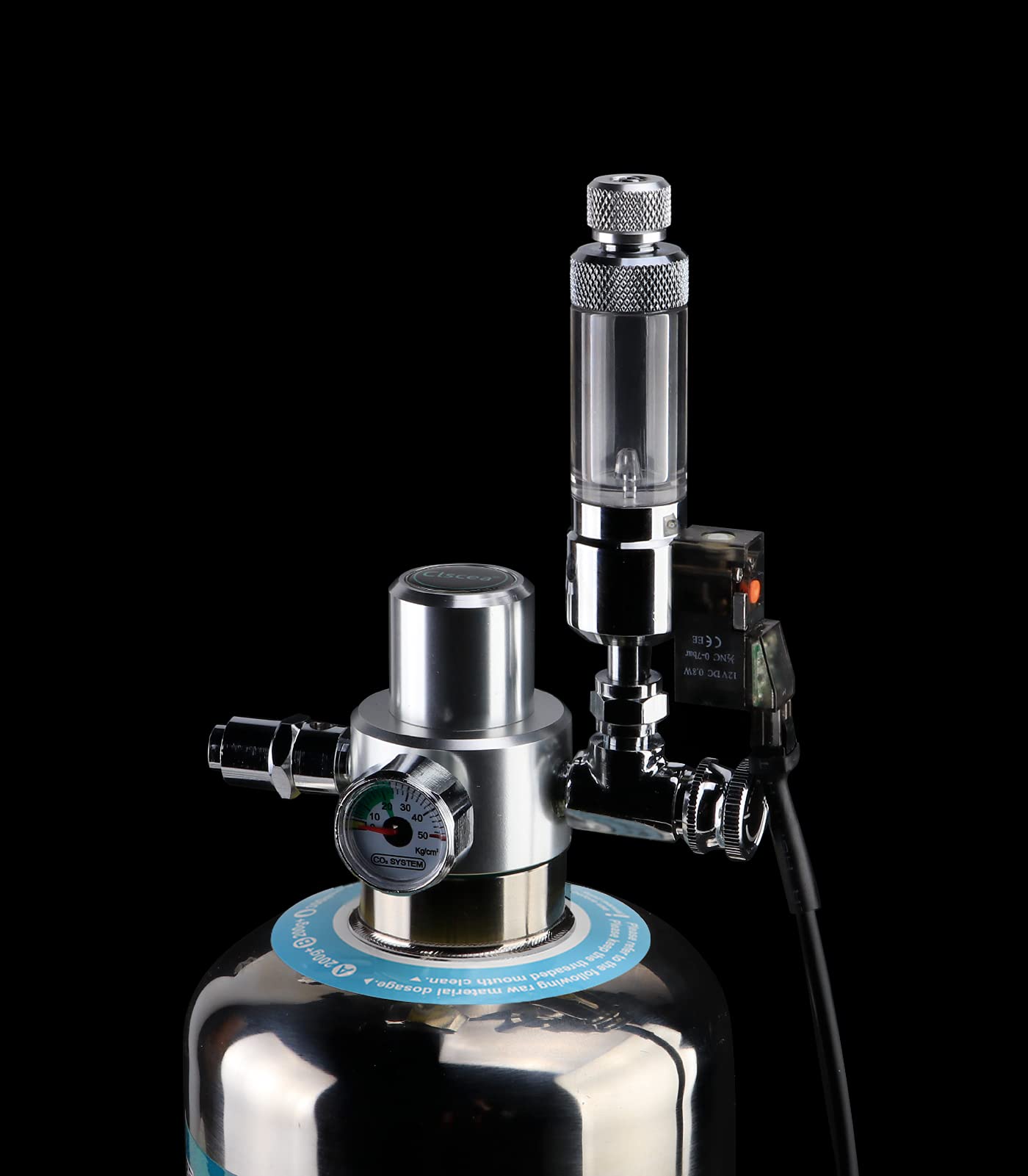 Clscea transparent PC cylinder provides robust, pressure-resistant monitoring inside the system.