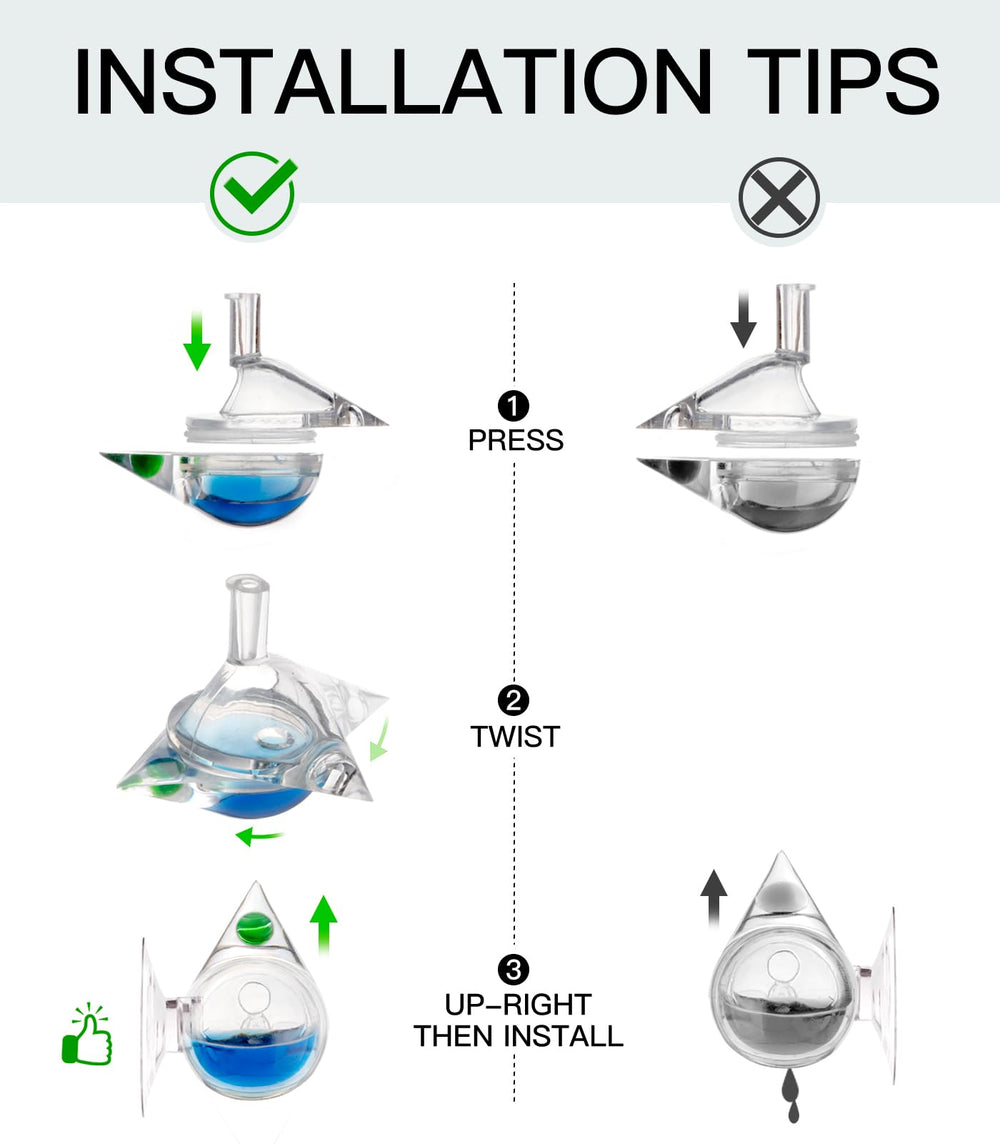 Clscea detachable-design CO2 checker allows easy solution refill and cleaning