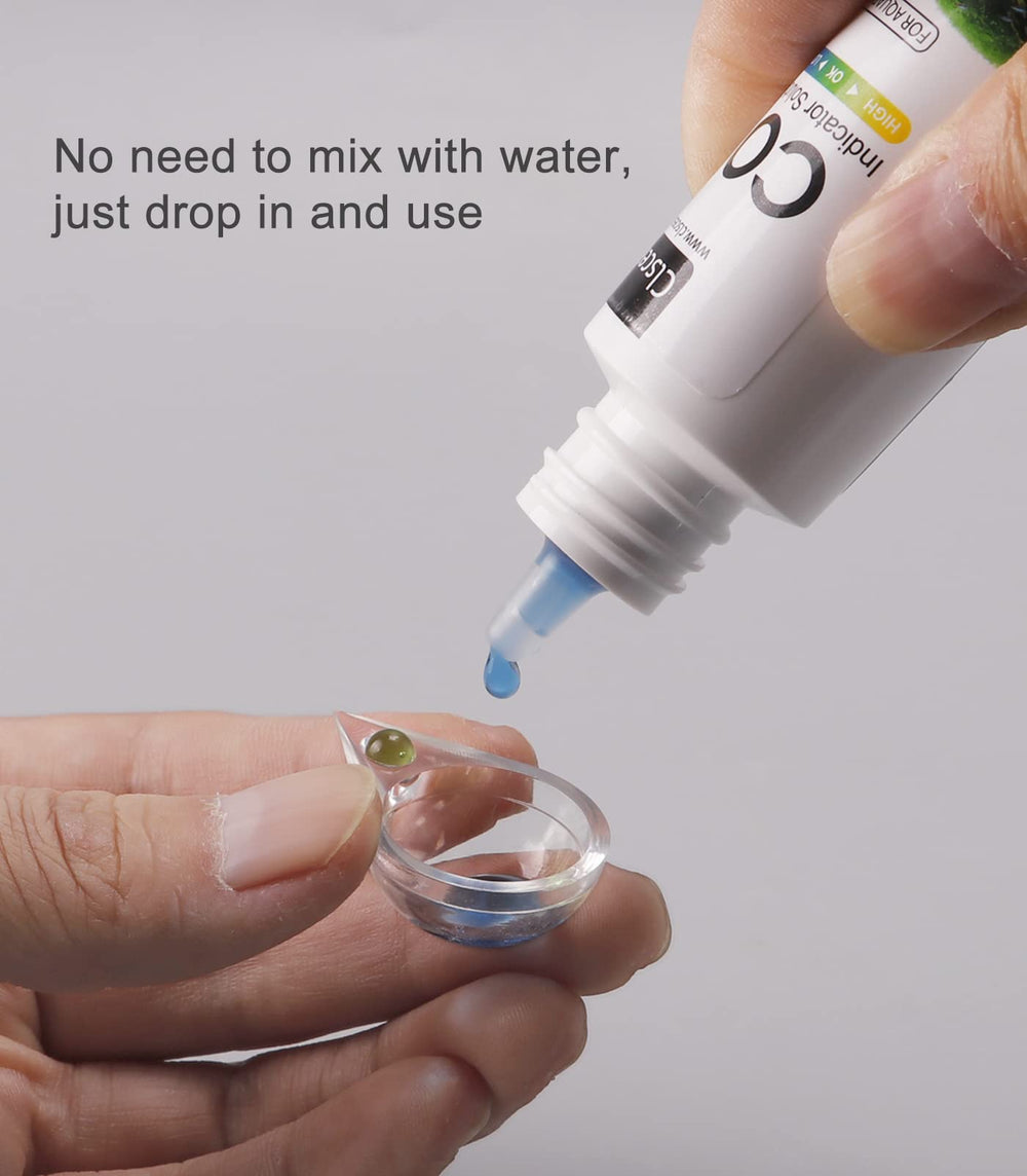 Clscea drop checker in an aquarium for CO2 level reading