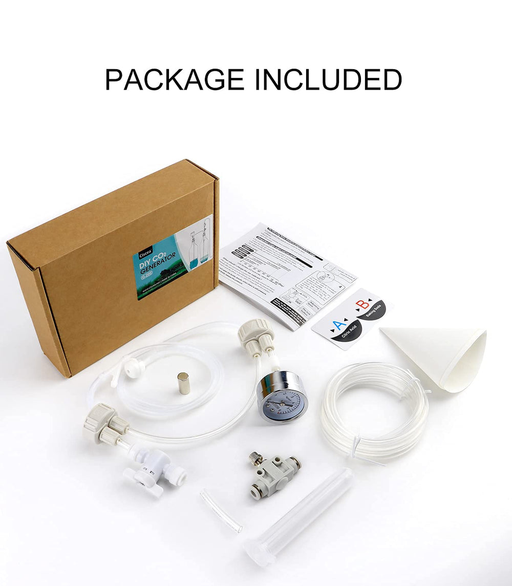 Clscea G200 included accessories like bottles check valve diffuser