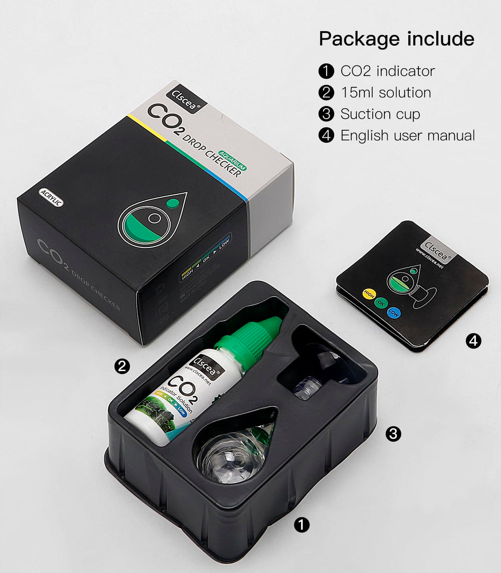 Clscea indicator-solution bottle included for accurate CO2 testing