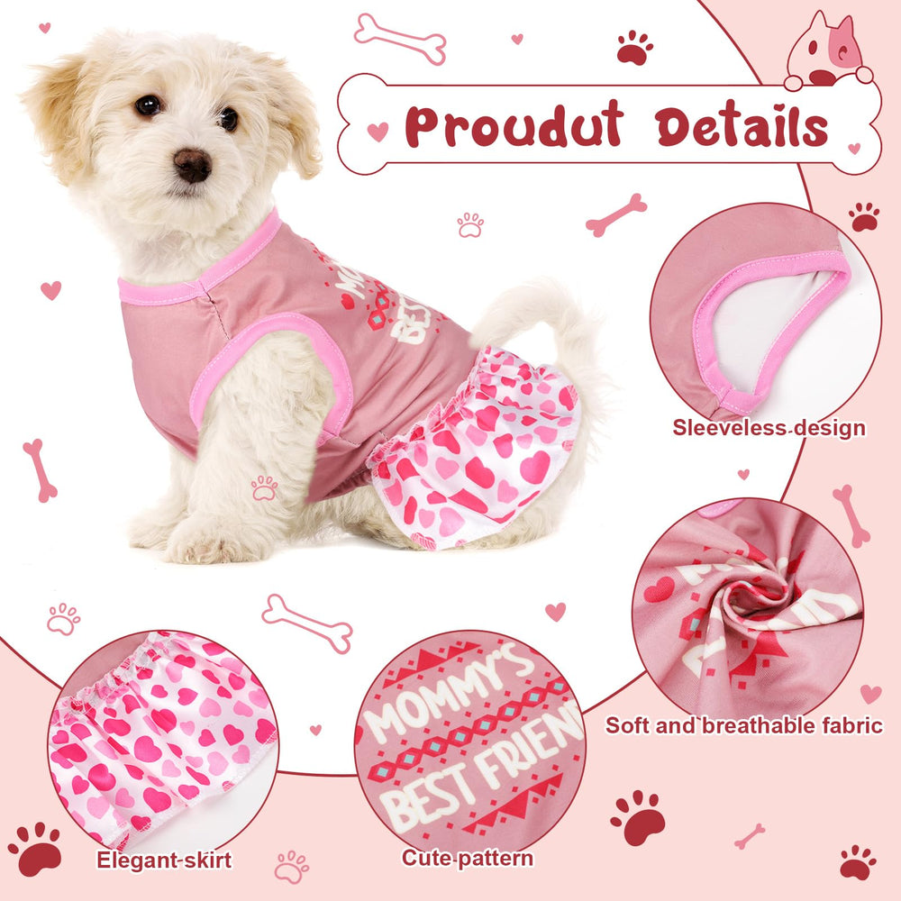 Clysee hearts print dress for cute family gatherings.