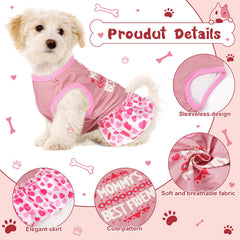 Clysee hearts print dress for cute family gatherings.