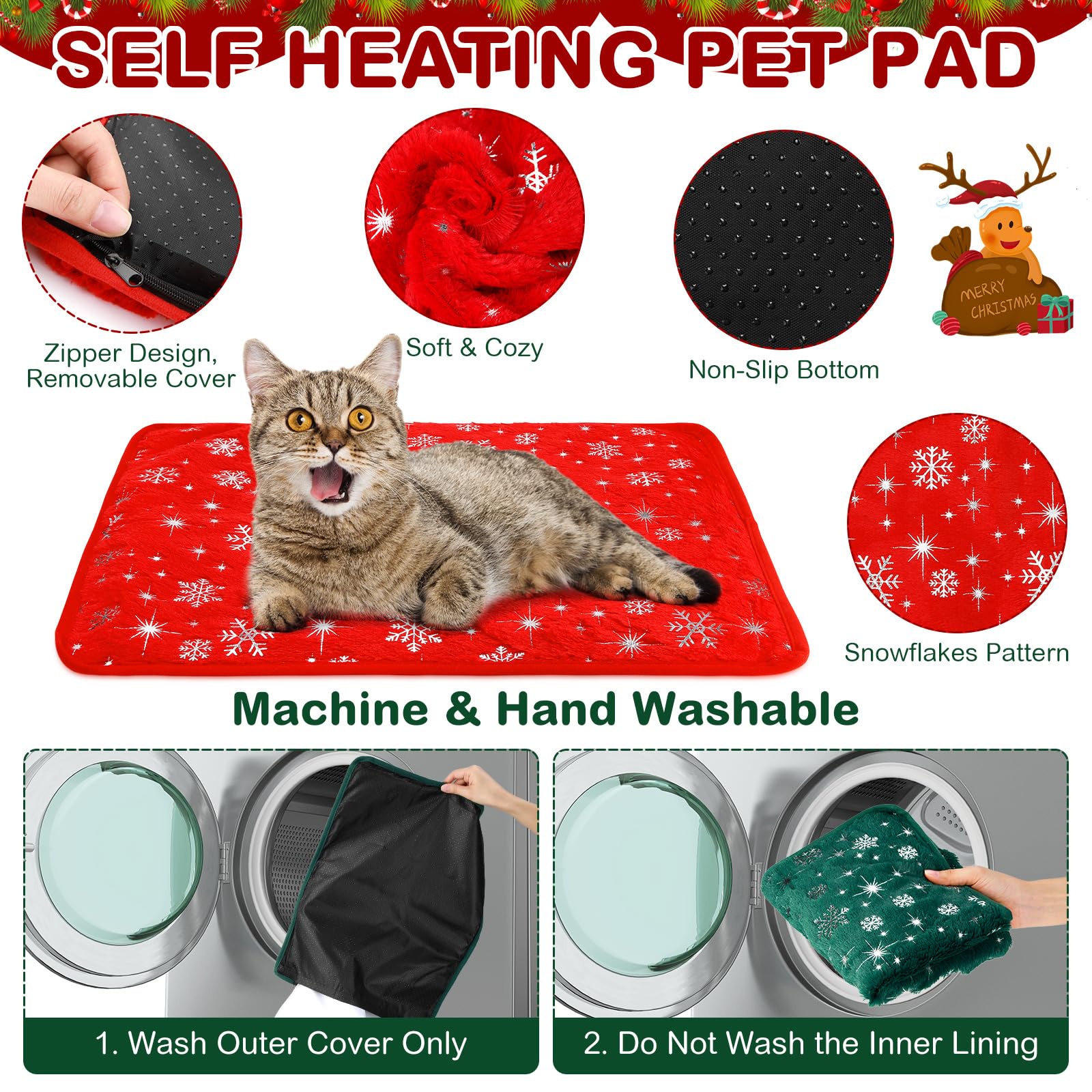 Clysee cat bed on sofa shows noiseless design and non-slip bottom