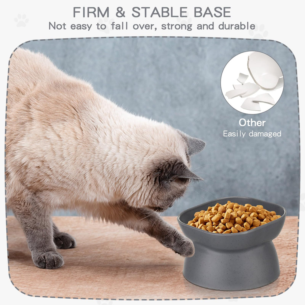 Clysee four-pack cat bowls ready for daily use or replacement