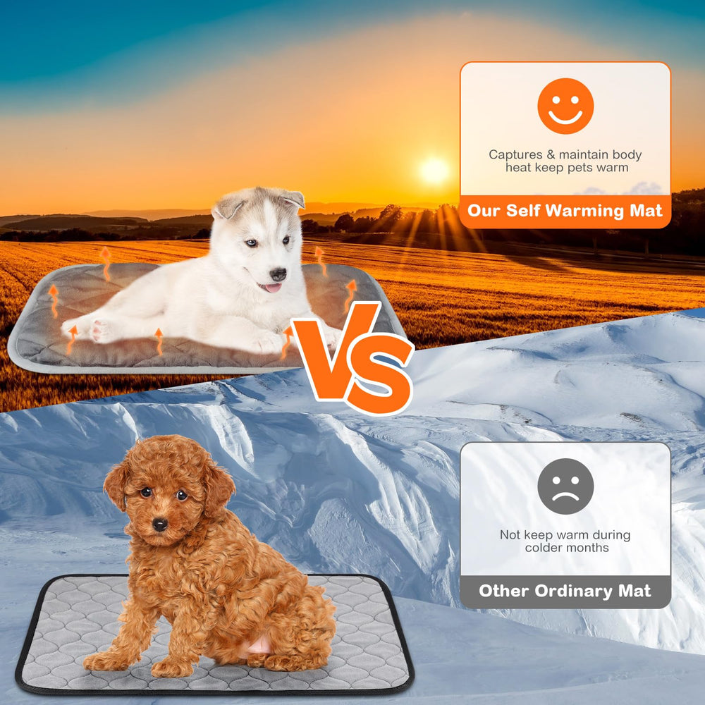 Clysee dog crate pad features soft microfleece top for snuggly comfort.