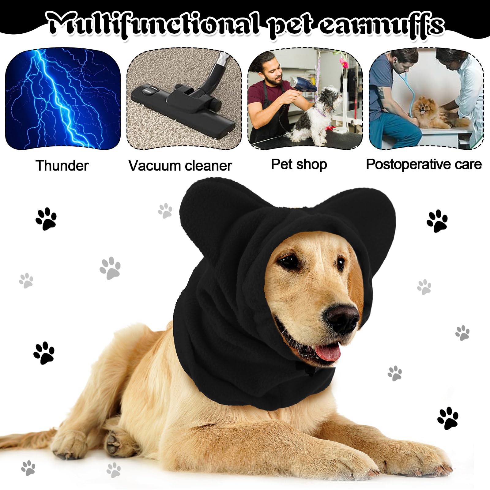 Clysee dog hat hoodie demonstrates cozy fleece and cute beanie look.