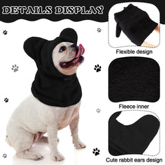 Clysee dog hat neck warmer scarf adds warmth and style outdoors.