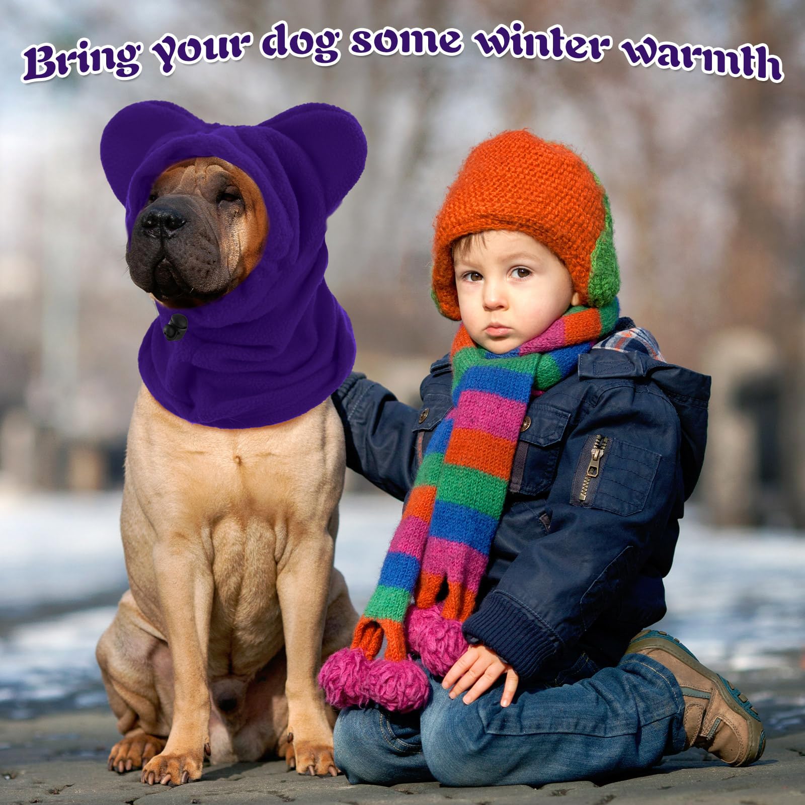 Clysee dog hat with ears covers offers noise reduction benefits while maintaining style.