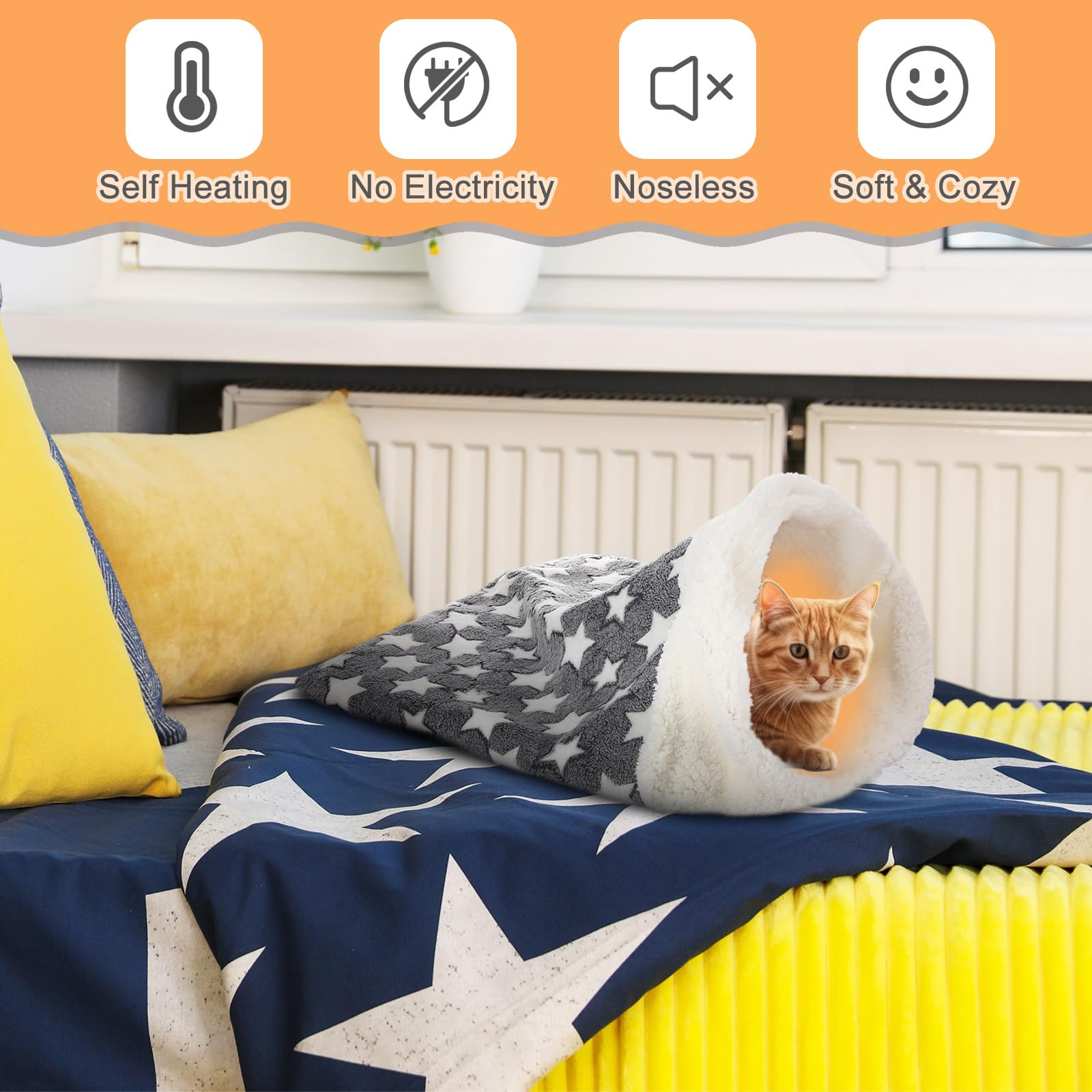 Clysee self-heating bag entry opening demonstrates easy access for pets