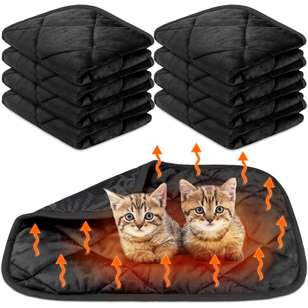 Clysee self-heating pet pad 8-pack keeps pets warm and cozy without cords.