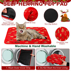 Clysee self-warming pad with removable cover easy to wash