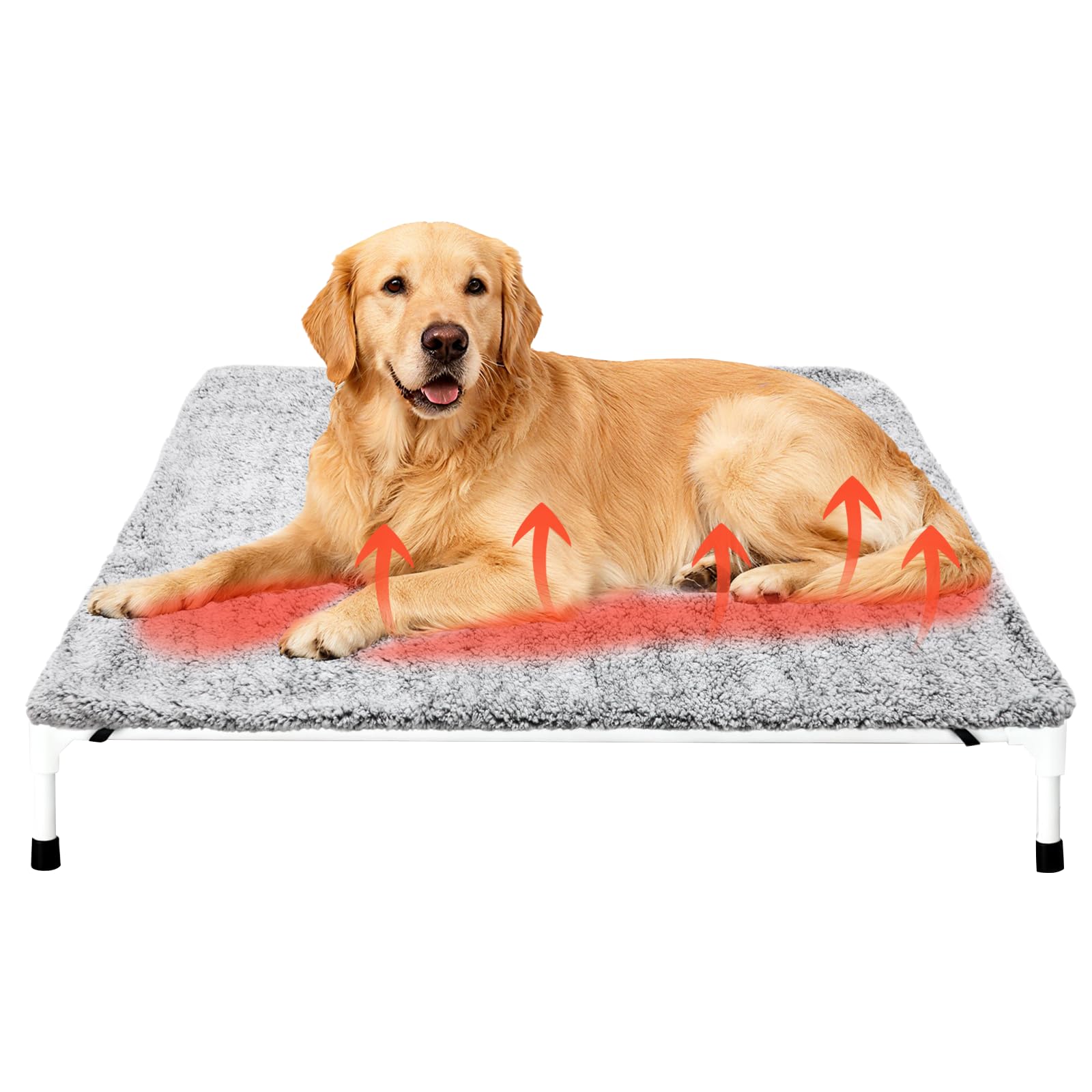 Clysee self-warming dog pad with zippered cover for easy cleaning and cozy warmth.