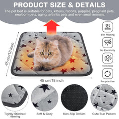Clysee self-warming pet pad heat-reflecting surface supports comfort without electricity