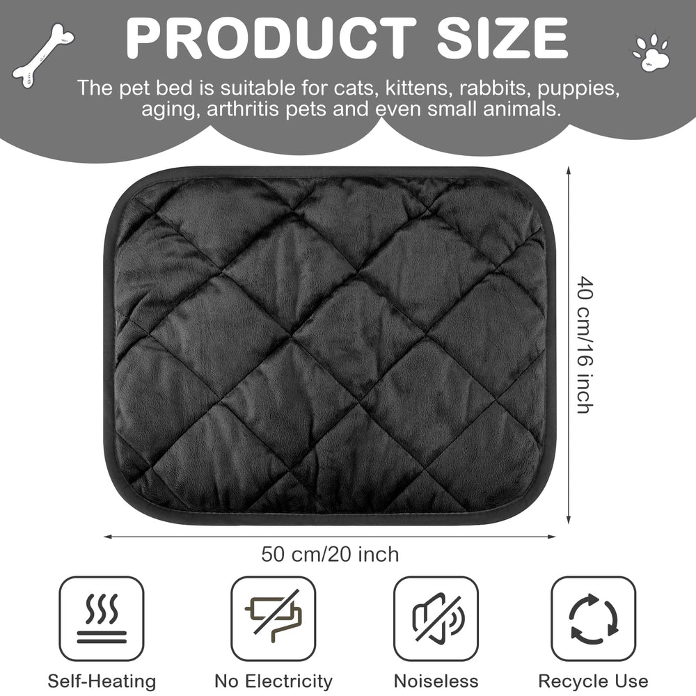 Clysee self-warming-pet-pad soft fluff delivers gentle warmth for snuggling.