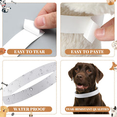 Clysee tear-resistant waterproof whelping collar keeps identification intact in wet conditions.