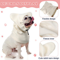 Clysee winter dog hat ear-muffs demonstrates soft fleece warmth for cozy outings