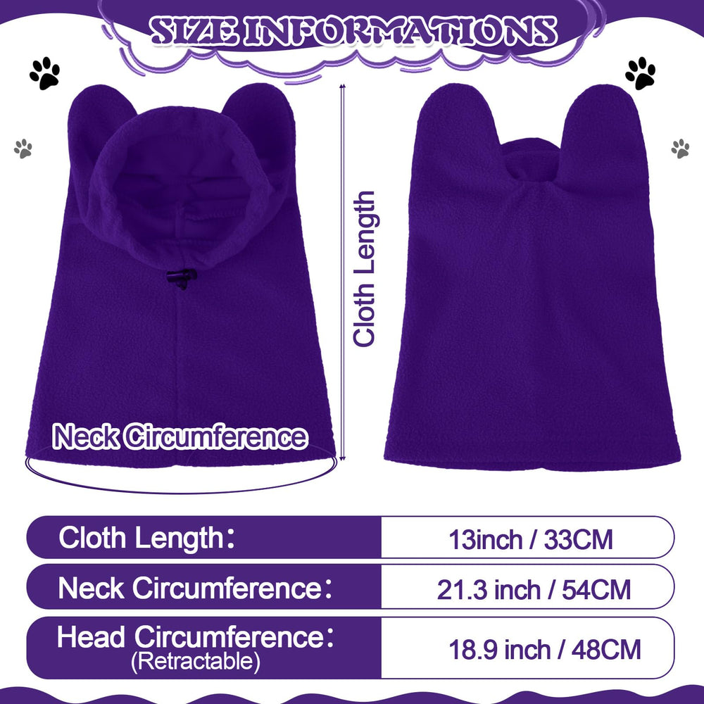 Clysee winter dog hats in soft fleece for cozy, comfortable warmth