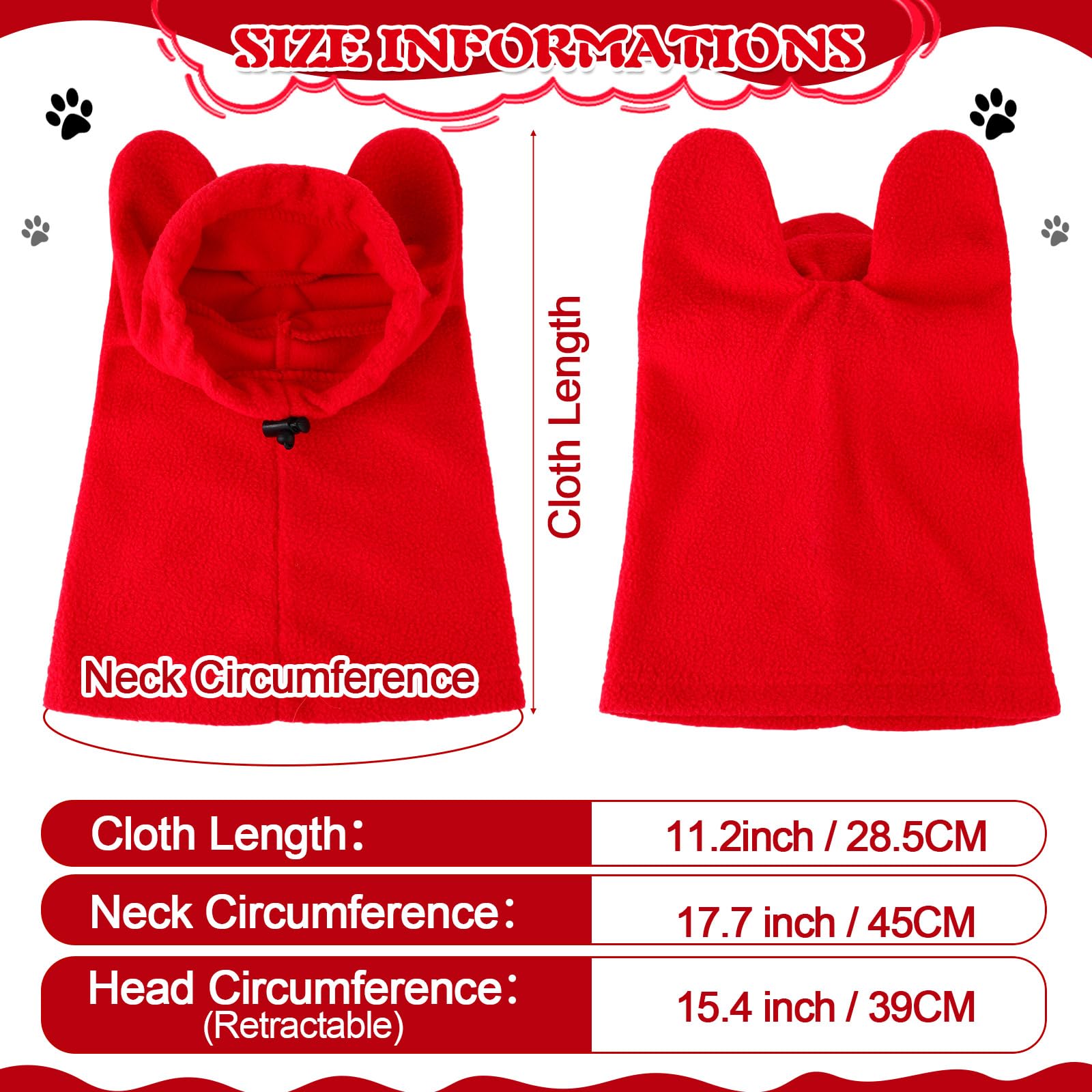 Clysee Winter Dog Hats soft fleece: cozy comfort on chilly days