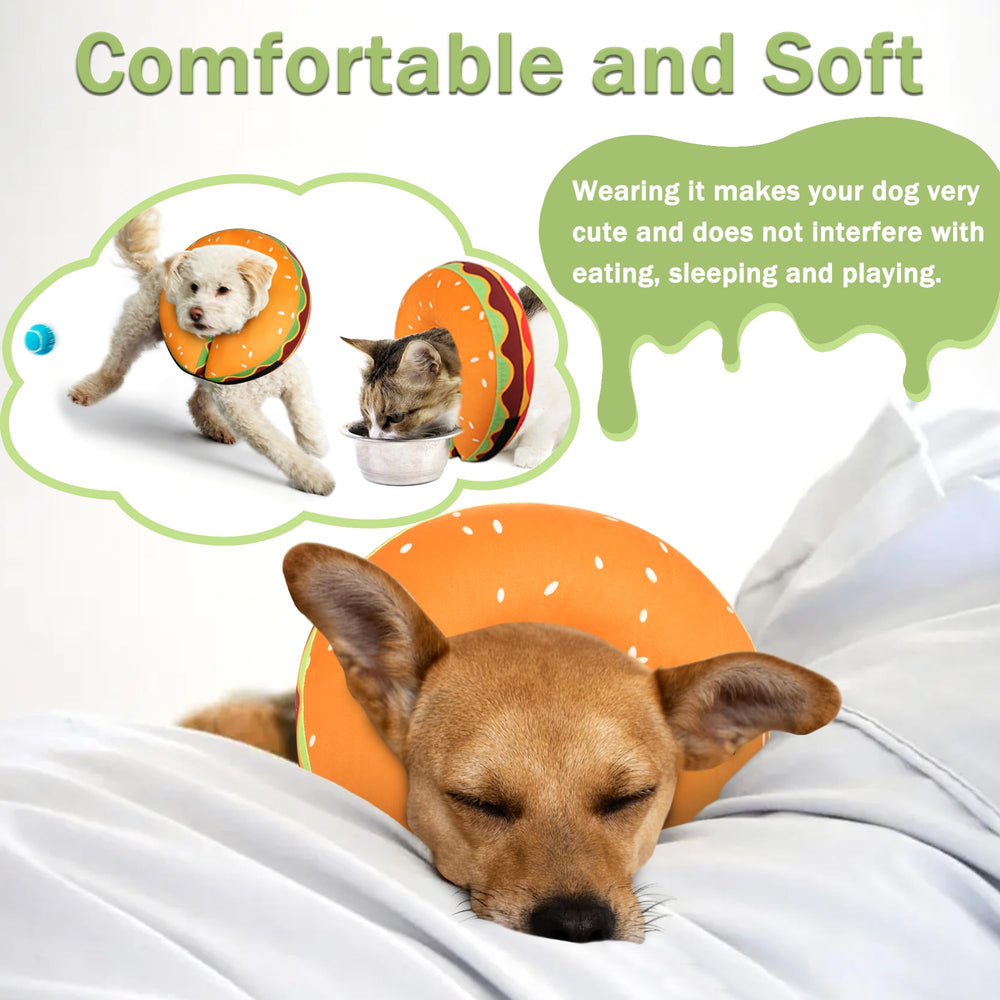 Cneo inflatable donut cone strap demonstrates adjustable fit for secure wear.