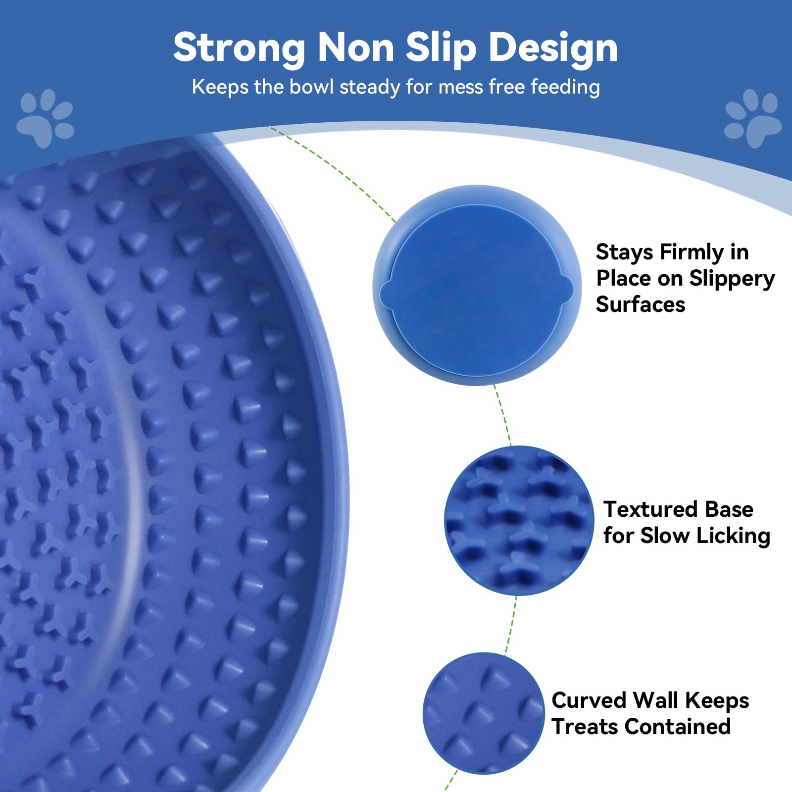 CNMSGM versatile bowl for dry kibble, wet food, or treats