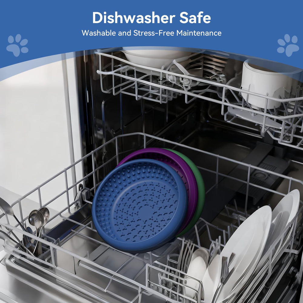 CNMSGM non-slip suction base keeps the bowl steady during vigorous licking