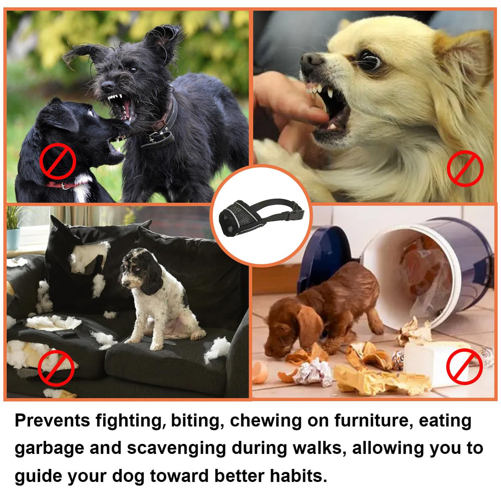 CNSYAF dog muzzle quick buckle enables easy on-off in busy days