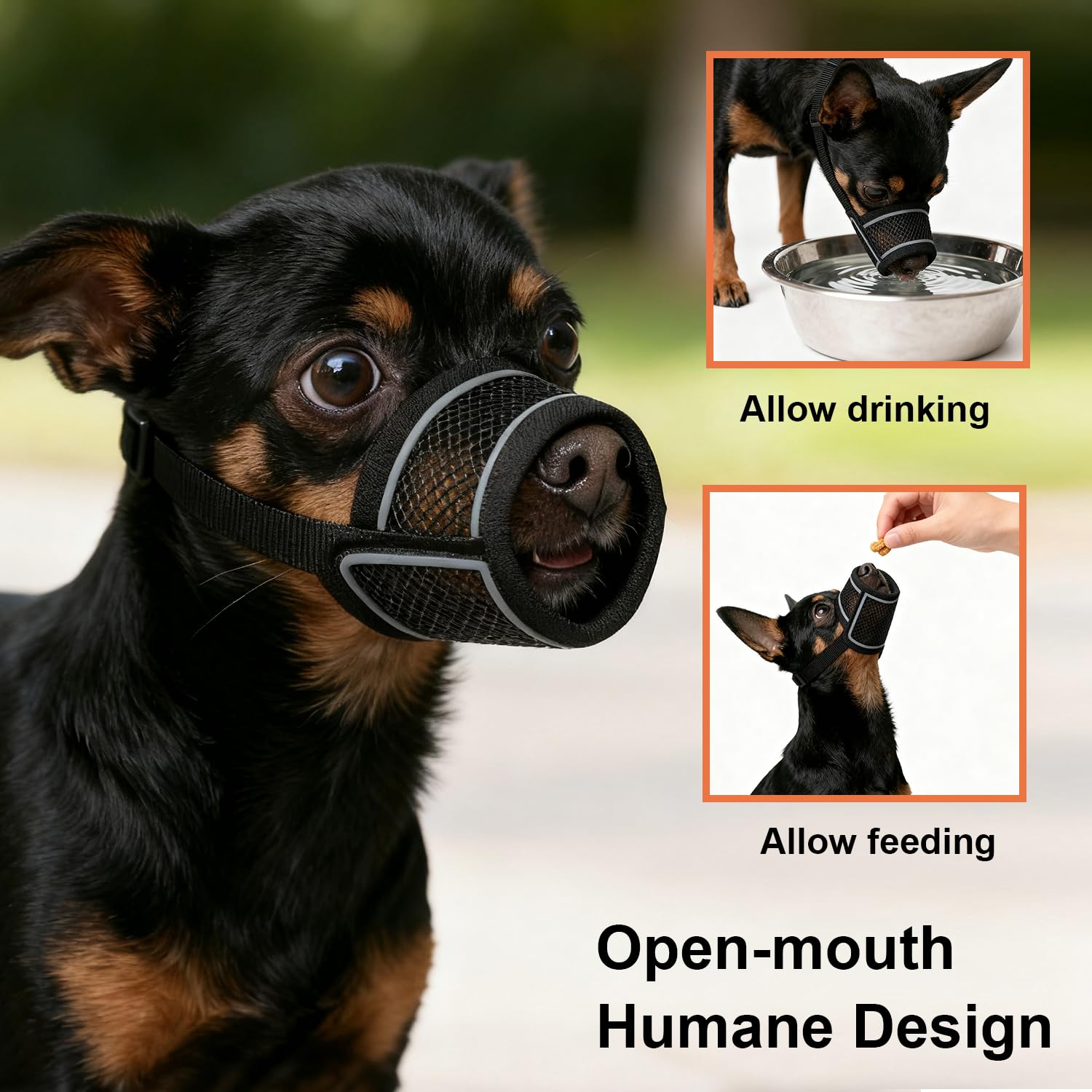 CNSYAF dog muzzle training and grooming use reduces nipping and distractions