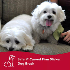 Coastal Dog Slicker Brush non-slip handle offers steady control during grooming.