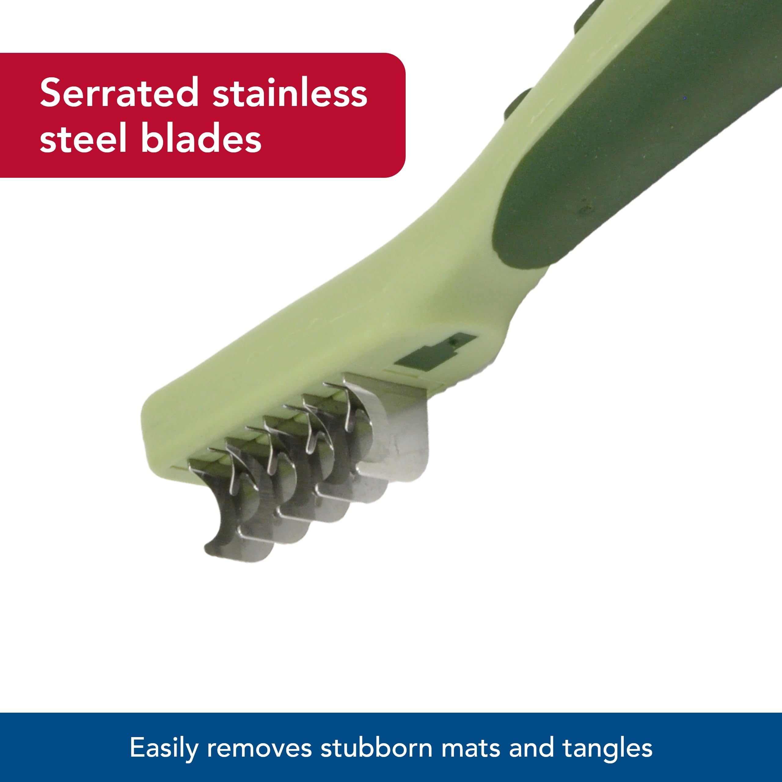 Coastal Pet Safari Dematting Comb coat detail on coarse hair for smoothing