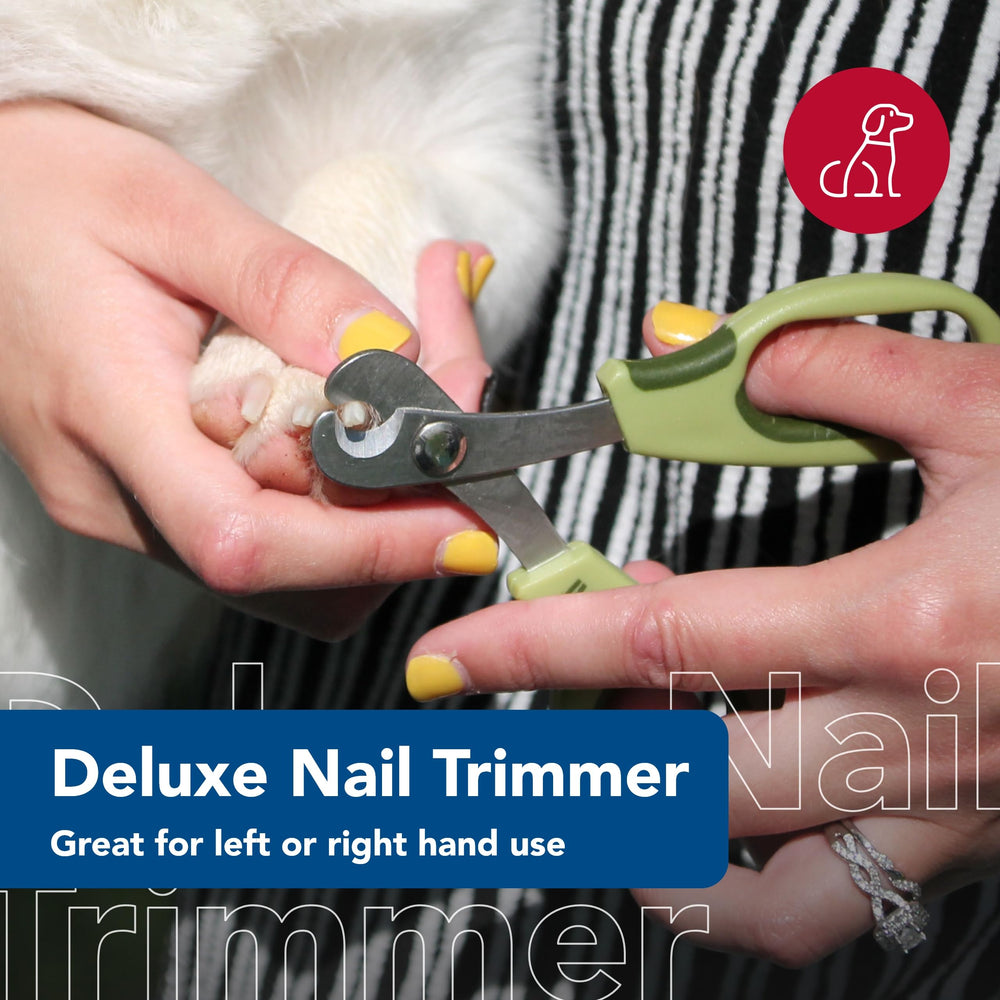 Coastal Pet Safari dog deluxe nail trimmer with easy grip for precise clipping.