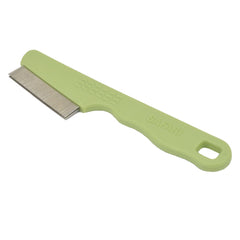 Coastal Pet Safari double row comb front view with palm friendly grip