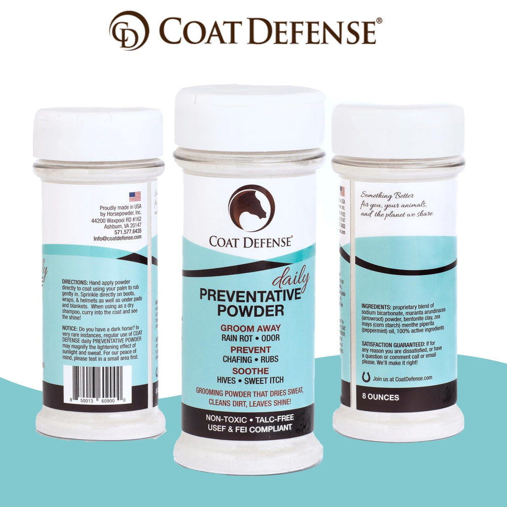 COAT DEFENSE powder is safe if licked, enabling worry-free reapplication.