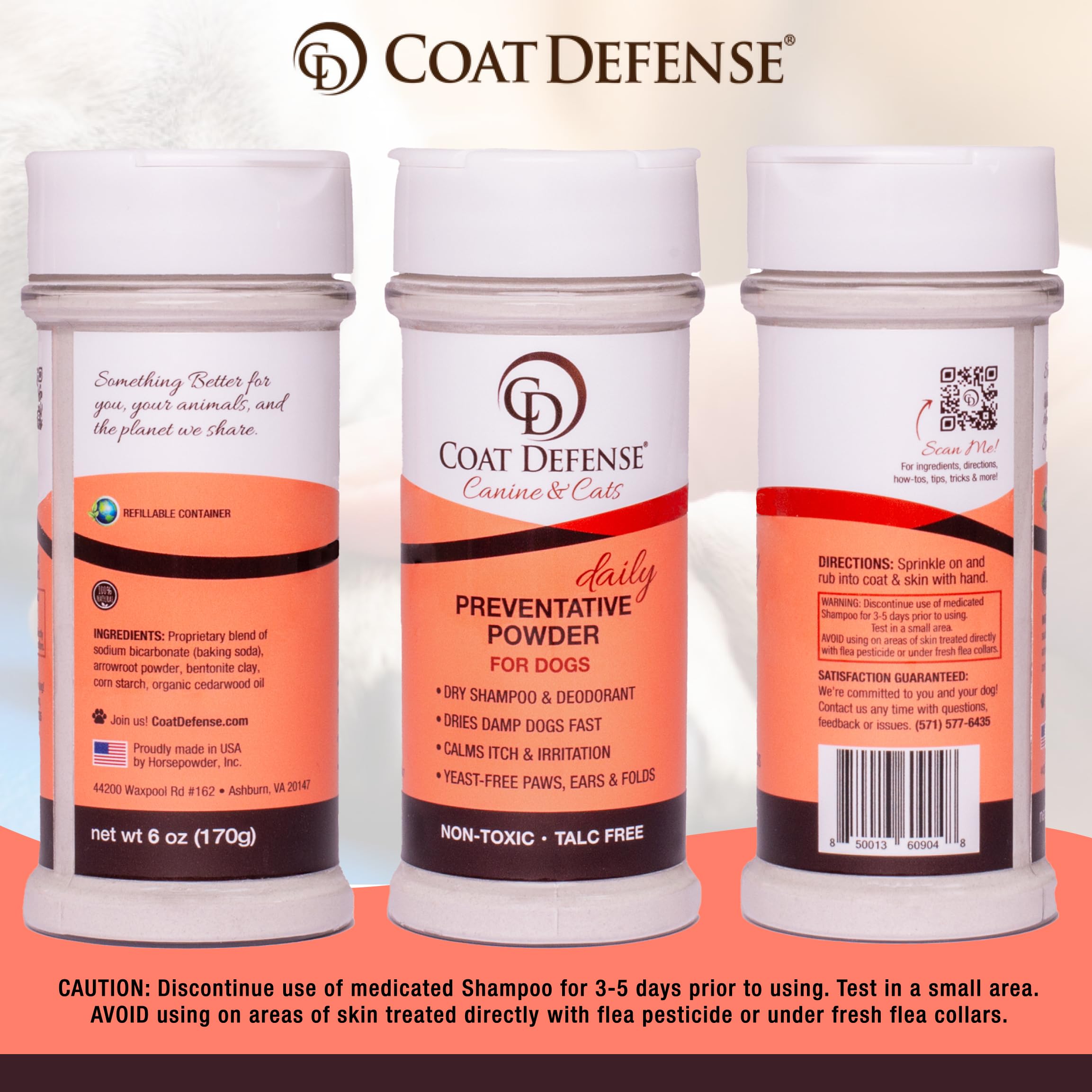 COAT DEFENSE Paw Licker Bundle bedding-freshness image showing odor reduction for beds